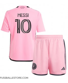 Günstige Inter Miami Lionel Messi #10 Heimtrikotsatz Kinder 2024-25 Kurzarm (+ Kurze Hosen)